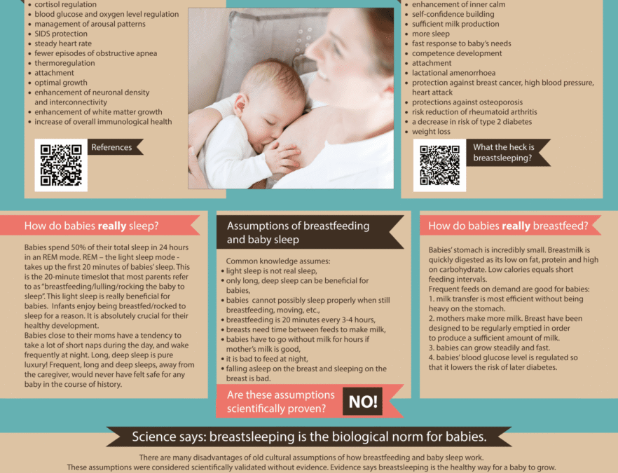 Alexandra Kalmár’s breastsleeping conference poster presented in Paris in 2019